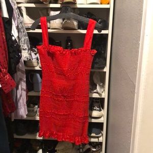Capulet red mini dress